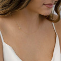 Personalized initials letter necklace product view