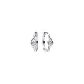 Infinite Sterling Silver Moissanite Diamond Hoop Earrings Infinite sterling silver moissanite diamond hoop earrings