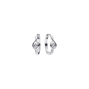 Infinite Sterling Silver Moissanite Diamond Hoop Earrings Pandora Like Infinite Sterling Silver Moissanite Diamond Hoop Earrings Pandora Like