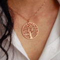 Personalized Family Tree Name Necklace with family names
