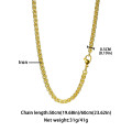 Neatie 5mm Wheat Chain Necklace Neatie 5mm Wheat Chain Necklace in gold and silver colour options