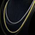 Neatie 5mm Wheat Chain Necklace Neatie 5mm Wheat Chain Necklace in gold and silver colour options