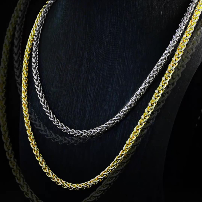 Neatie 5mm Wheat Chain Necklace Neatie 5mm Wheat Chain Necklace in gold and silver colour options