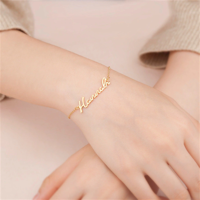 Custom Made Bracelet Detail Custom made personalised name bracelet detail