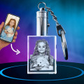 Personalised Crystal Photo Pendant Key Chain Personalised crystal photo rectangular pendant key chain