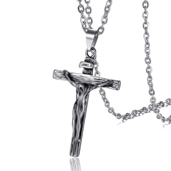 Silver Gold Root Cross Necklace Silver Gold Root Cross Necklace