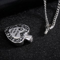 Pet paw memorial urn pendant for ashes keepsake