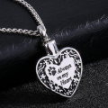 Pet paw memorial urn pendant for ashes keepsake