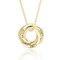 40th Birthday Four Rings Russian Ring Necklace Four-ring Russian ring necklace for a 40th birthday gift