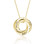 40th Birthday 'Four Rings For Four Decades' Russian Ring Necklace - 40th Birthday Gift For Her