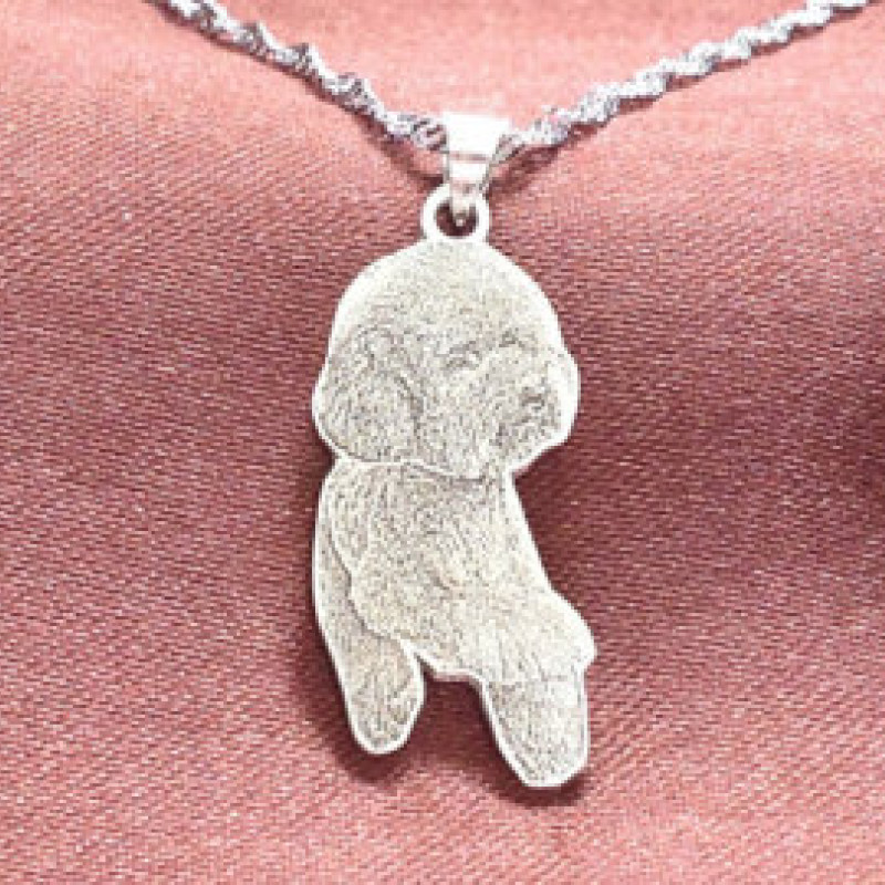 Personalised pet photo pendant necklace