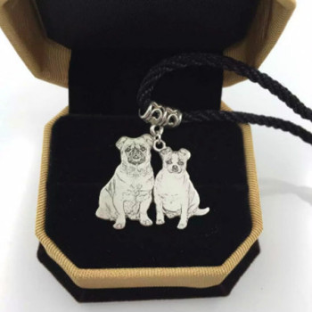 Bespoke Photo Engraved Necklace Sterling Silver