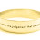 Personalised 15mm Wide Endless Bangle - 18ct Gold Plated