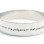 Personalised 15mm Wide Endless Bangle - Silver