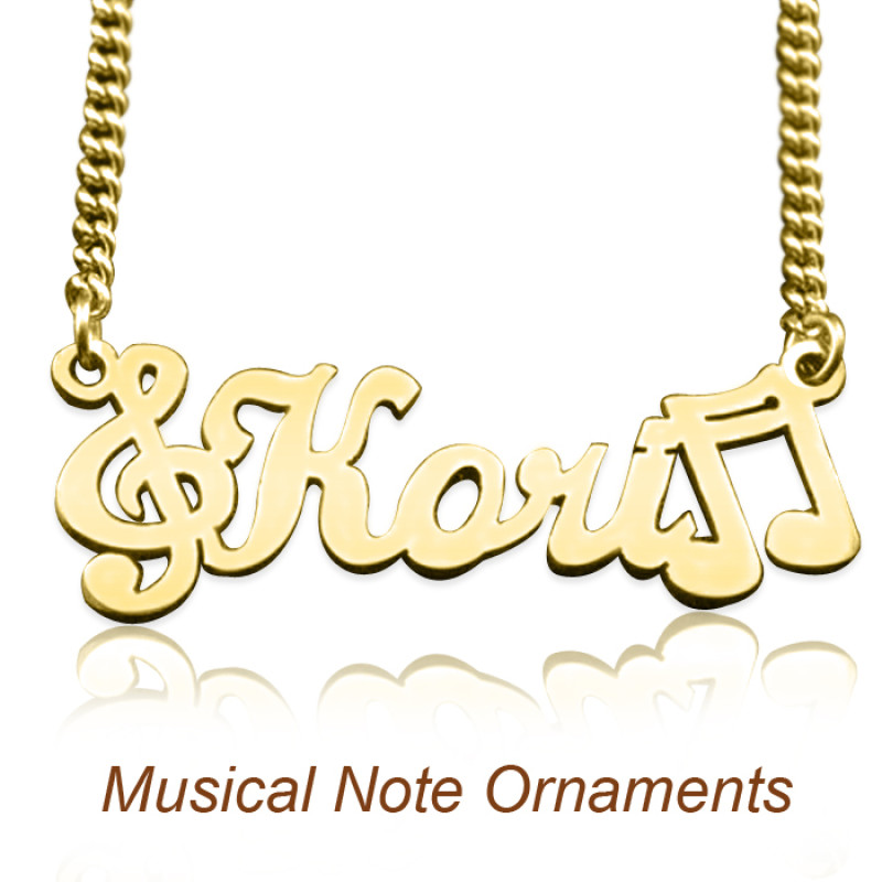 Gold Personalised Name Necklace Gold-tone personalised name necklace product image
