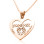 Personalised Angel in My Heart Necklace - 18ct Rose Gold Plated