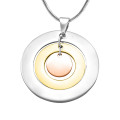 Personalised Circles of Love Necklace Personalised Circles of Love three-tone necklace