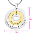 Personalised Circles of Love Teacher Necklace Personalised Circles of Love teacher necklace in gold and silver tones