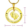 Measurement guide for the personalised single feet necklace