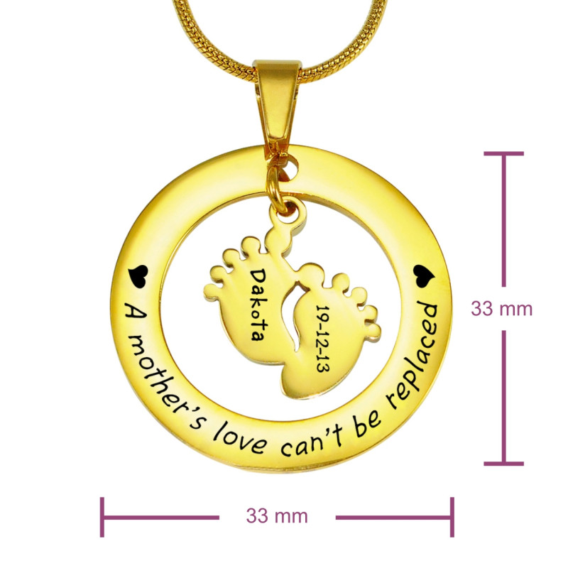 Measurement guide for the personalised single feet necklace