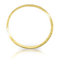 Personalised Classic Bangle - Gold Detail Personalised classic bangle in gold finish
