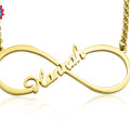 Personalised Single Infinity Name Necklace Personalised single infinity name necklace in a gold finish