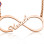Personalised Single Infinity Name Necklace - 18ct Rose Gold Plated
