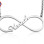 Personalised Single Infinity Name Necklace - Sterling Silver