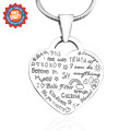 Personalised Heart of Hope necklace in sterling silver