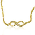 Neatie crystal infinity bracelet or anklet