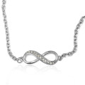 Neatie crystal infinity bracelet and anklet