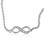 Personalised Neatie Crystal Infinity Bracelet/Anklet - Sterling Silver