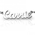Personalised name necklace in sterling silver