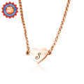 Personalised Precious Heart in 18ct rose gold plating