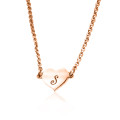 Personalised Precious Heart in rose gold plating
