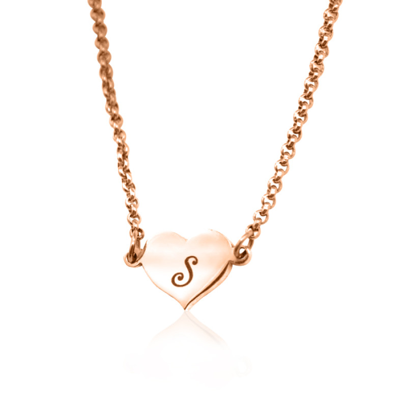 Personalised Precious Heart in rose gold plating