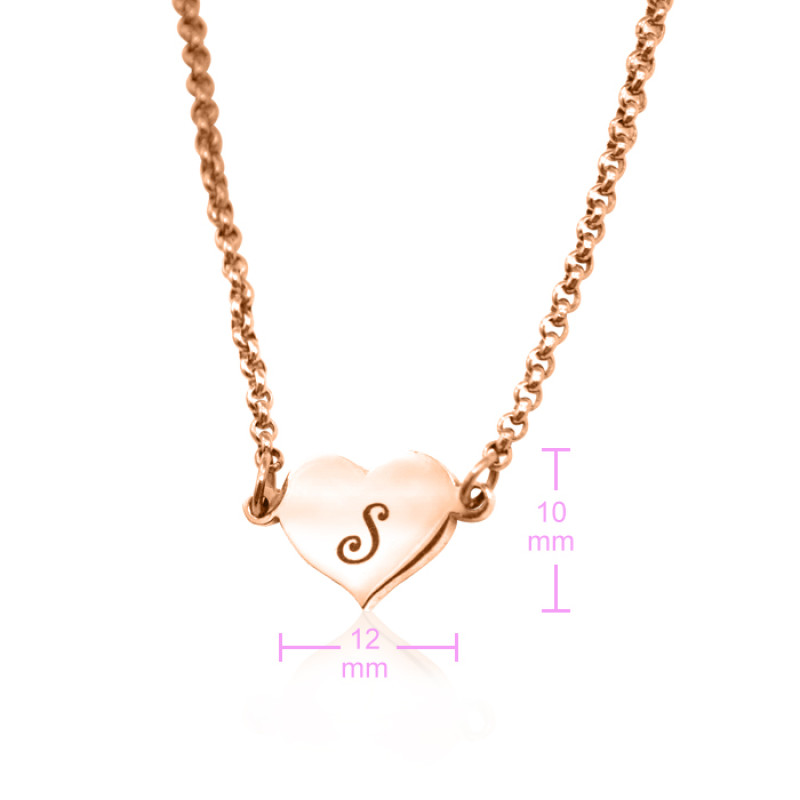 Personalised Precious Heart size view