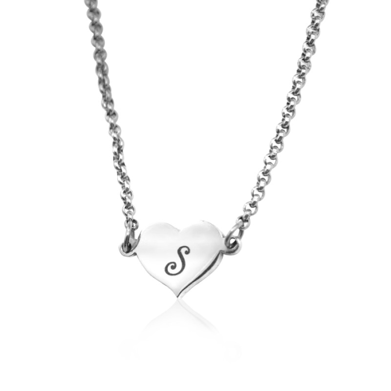 Personalised Precious Heart Silver Jewellery Personalised Precious Heart jewellery in silver