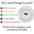 Tree of My Life Washer 7 Design Layout Design layout for the Personalised Tree of My Life Washer 7 pendant