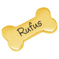 Gold Dog Bone Charm Gold dog bone charm