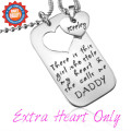 Silver Personalised Additional Stolen Heart jewellery detail