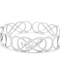 Personalised Endless Double Infinity Bangle Personalised endless double infinity bangle