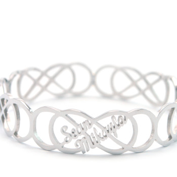 Personalised Endless Double Infinity Bangles