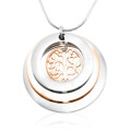 Personalised Family Triple Love two-tone jewellery
