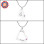 Personalised Mothers Heart Pendant Necklace Set Sterling Silver- Two Necklace