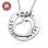 Personalised Heart Washer Necklace