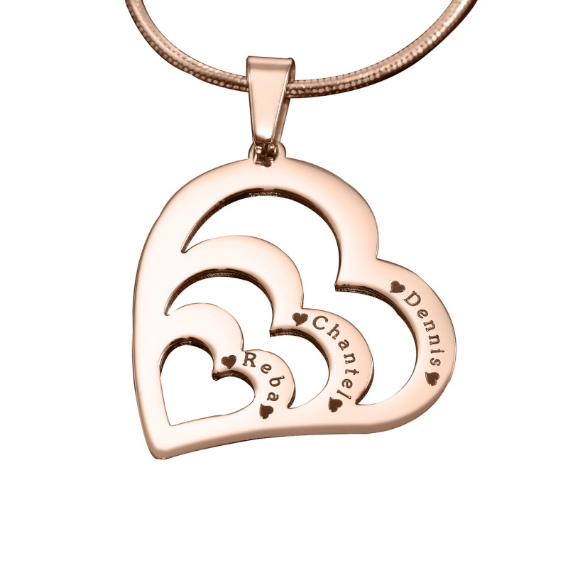 Personalised Hearts of Love Necklace