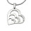 Personalised Hearts of Love Necklace - Sterling Silver