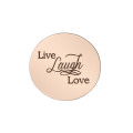 Live Laugh Love Disc Dream Locket in Rose Gold Personalised Live Laugh Love Disc Dream Locket in rose gold