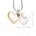 Love Forever Pendant Size Guide Size guide for the two-tone Love Forever pendant
